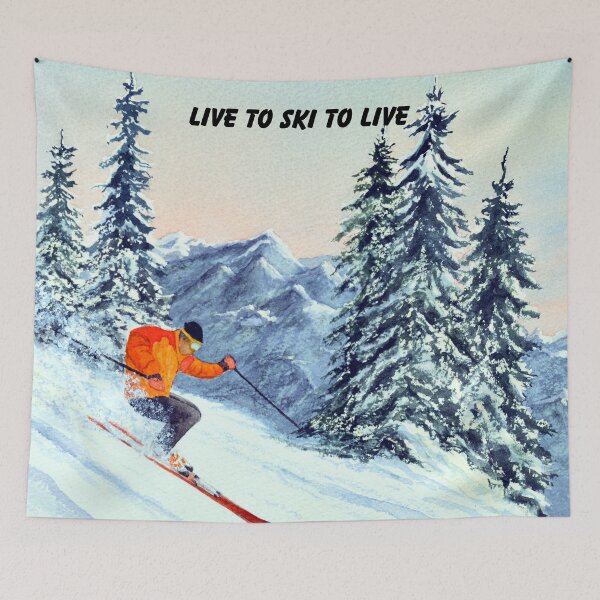 Item preview, LIVE TO SKI TO LIVE  designed and sold by William Holkham.