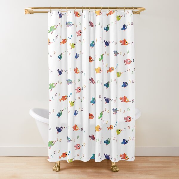 Defying the laws of fishics Shower Curtain