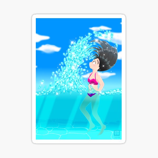 Beach Splash Sticker