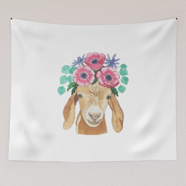 Item preview, GOAT LOVERS GIFT GOAT graphic - PRETTY WATERCOLOR GOAT print designed and sold by rdorsey8.