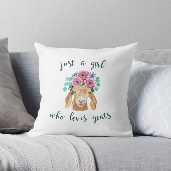 Cute Love Ranching Farming Mother's Day Designs Funny Crazy Goat Lady Gift for Women Pet Farm Animal Lover Throw Pillow Multicolor 18x18 Cute Love Ranching Farming Mother's Day Designs Funny Crazy Goat Lady Gift for Women Pet Farm Animal Lover Throw Pillow Multicolor 18x18