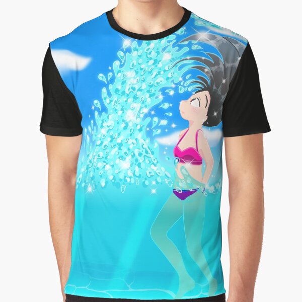 Beach Splash Graphic T-Shirt