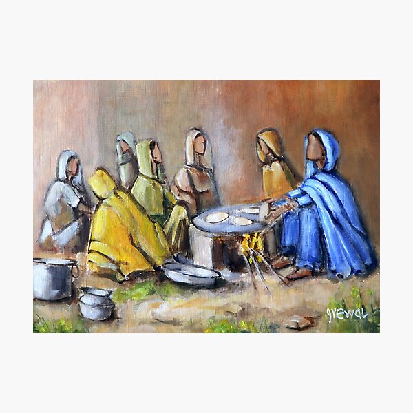 Punjabi kitchen Photographic Print