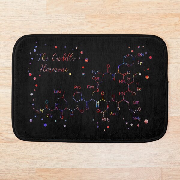 The Cuddle Hormone, Oxytocin molecule, Oxytocin Bath Mat