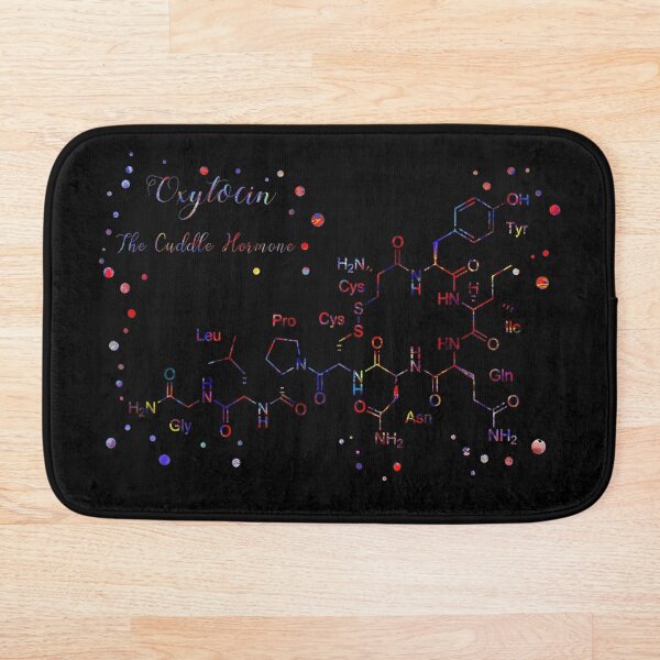 The Cuddle Hormone, Oxytocin molecule, Oxytocin Bath Mat