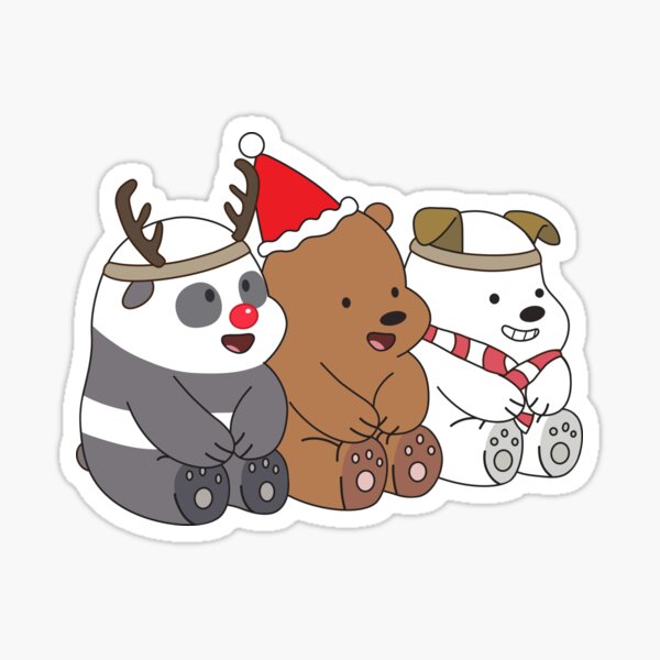 We Bare Bears Noël Sticker