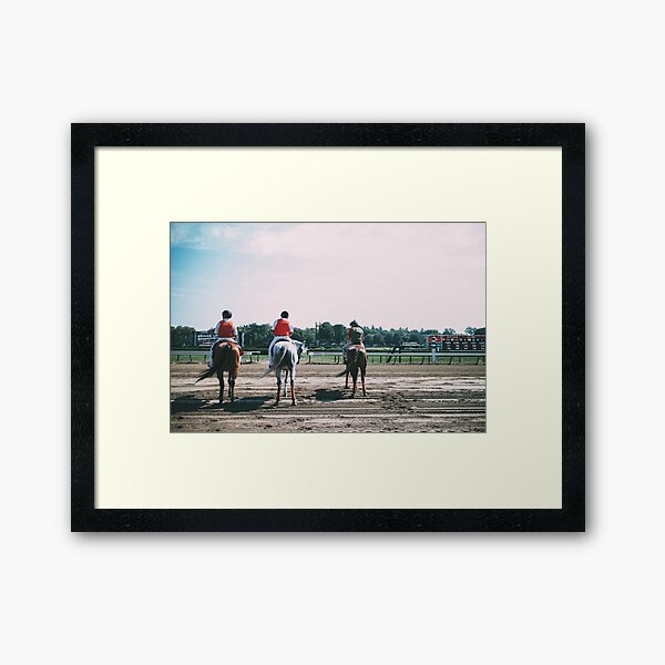 Day at the Horse Races Framed Art Print