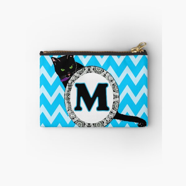 Item preview, M Cat Chevron Monogram designed and sold by Paintings by gretzky.