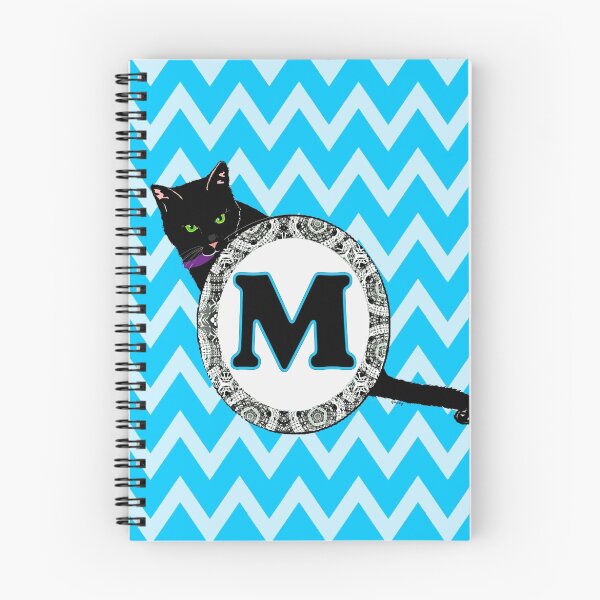 Item preview, M Cat Chevron Monogram designed and sold by Paintings by gretzky.