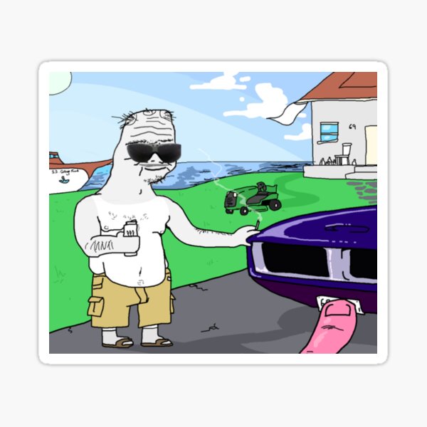 Doomer Wojak Sticker for Sale by SuburbanLife in 2023