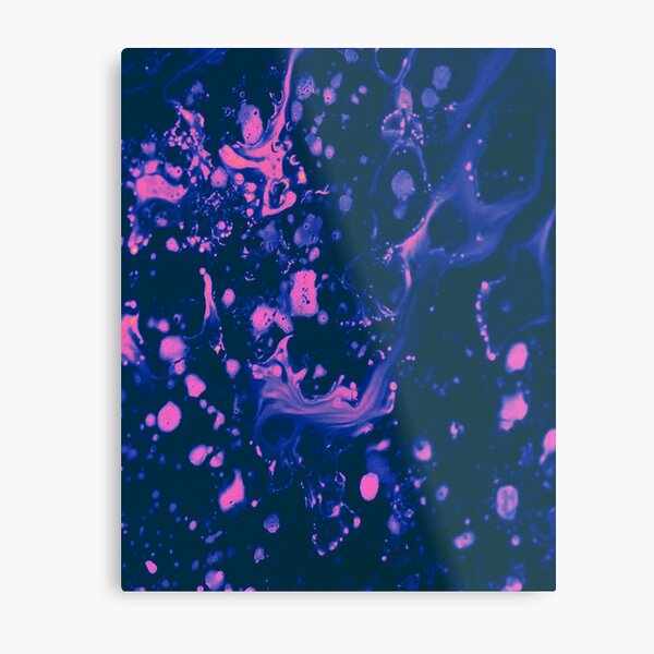 Acrylic Pouring Metal Print
