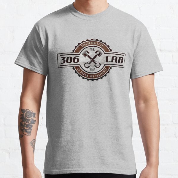Vintage Garage - 306 Cab (logo Marron) T-shirt classique