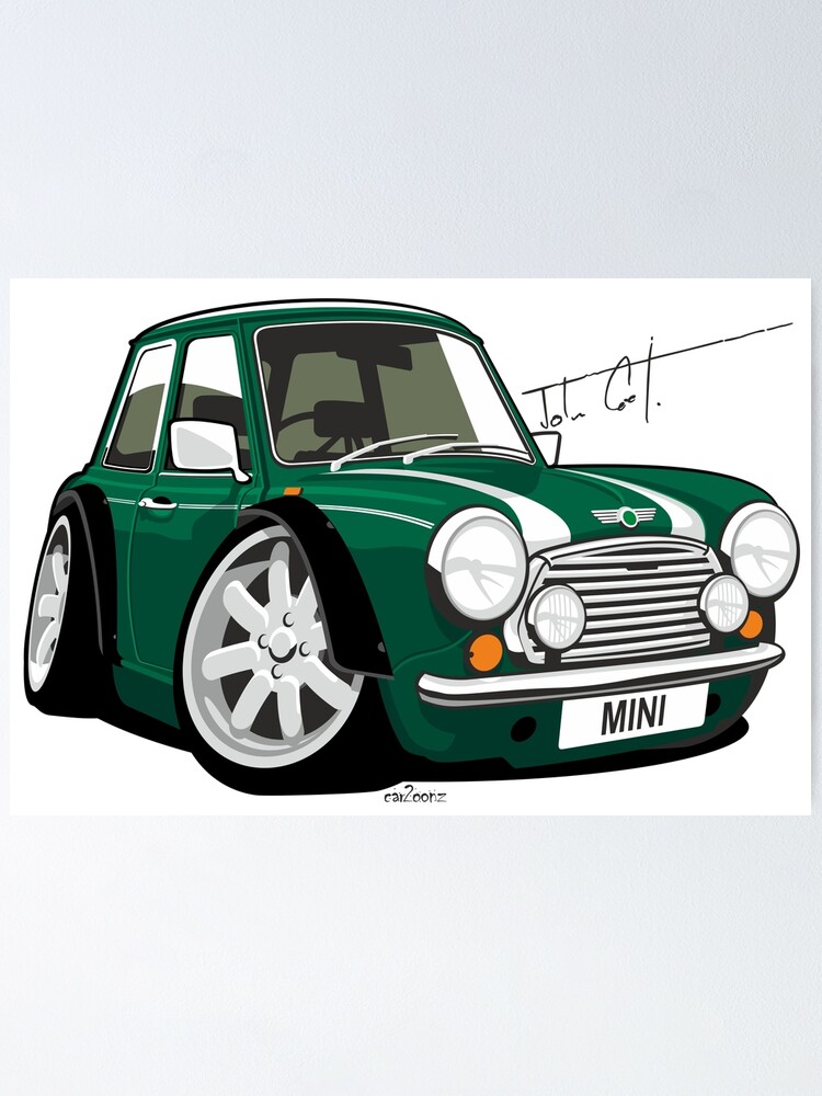 Mk2 Coupe Caricature Car Art Print BMW MINI