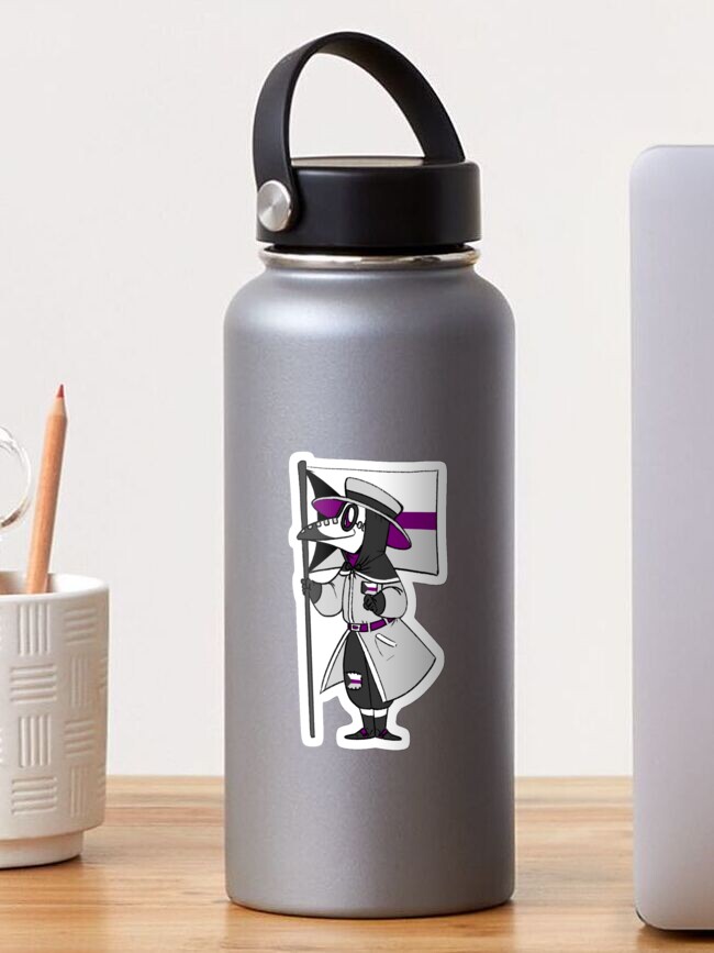 Thumbnail 1 von 3, Sticker, Demisexual Pride Plague Doctor designt und verkauft von soodie.