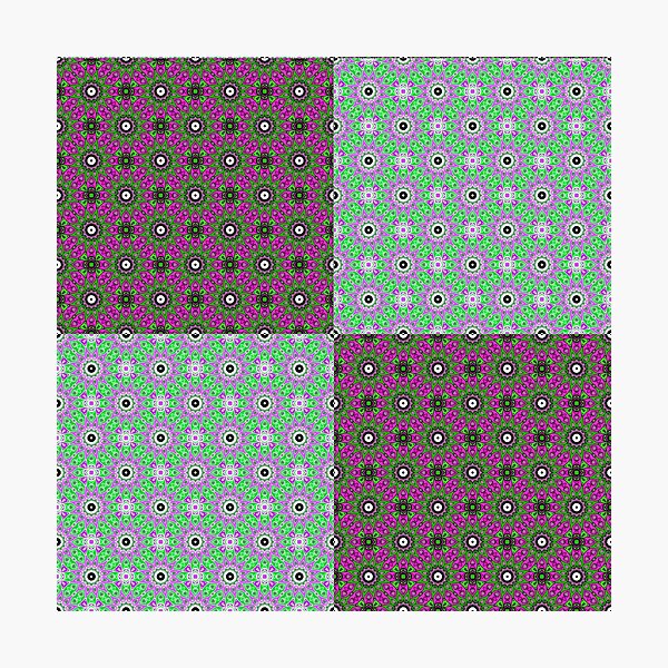 #Scrapbook, #design, #pattern, #repetition, abstract, illustration, square, color image, geometric shape, retro style Photographic Print