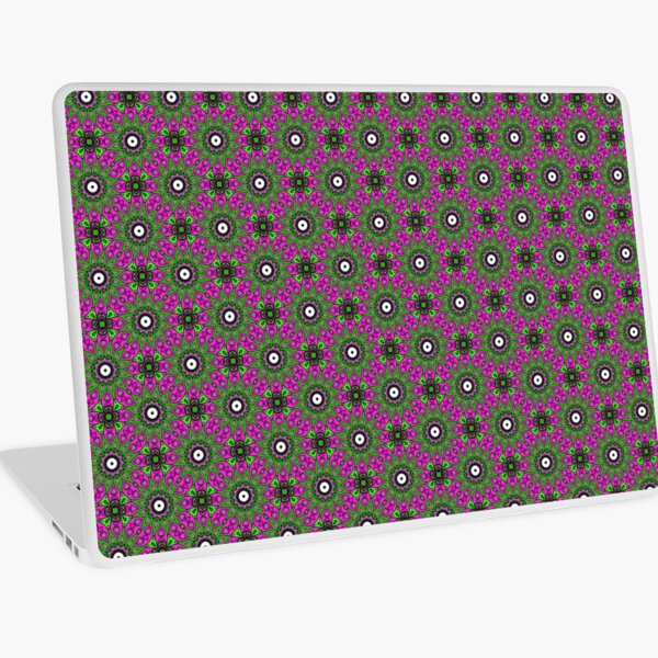 #Scrapbook, #design, #pattern, #repetition, abstract, illustration, square, color image, geometric shape, retro style Laptop Skin
