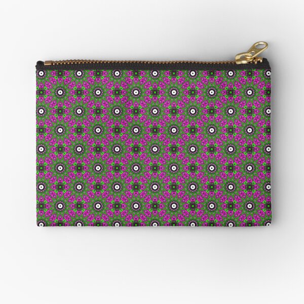 #Scrapbook, #design, #pattern, #repetition, abstract, illustration, square, color image, geometric shape, retro style Zipper Pouch