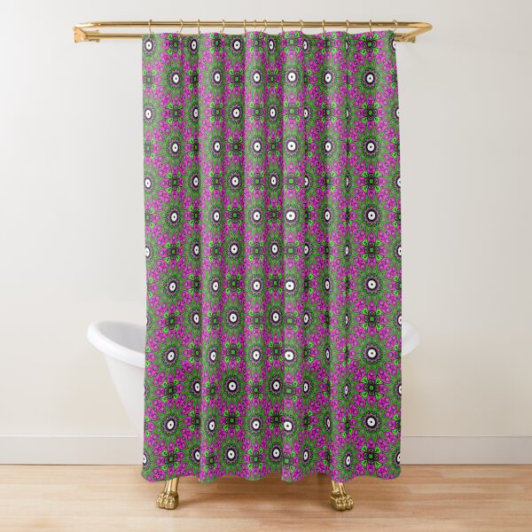 #Scrapbook, #design, #pattern, #repetition, abstract, illustration, square, color image, geometric shape, retro style Shower Curtain