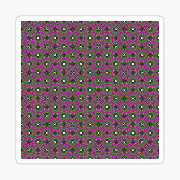 #Scrapbook, #design, #pattern, #repetition, abstract, illustration, square, color image, geometric shape, retro style Glossy Sticker
