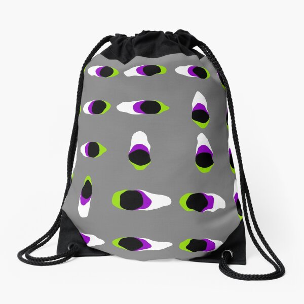 Op art - art movement, short for optical art, is a style of visual art that uses optical illusions Drawstring Bag