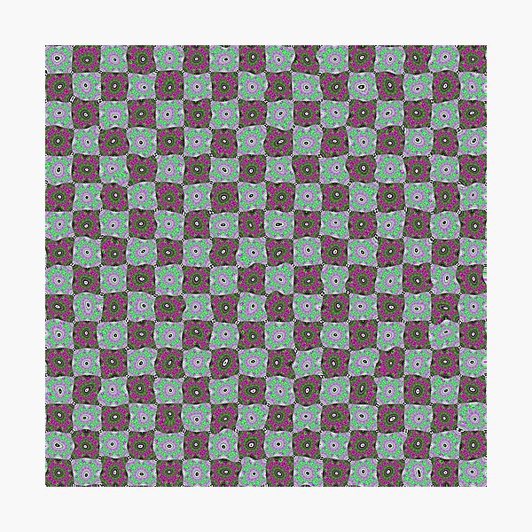 Op art - art movement, short for optical art, is a style of visual art that uses optical illusions Photographic Print