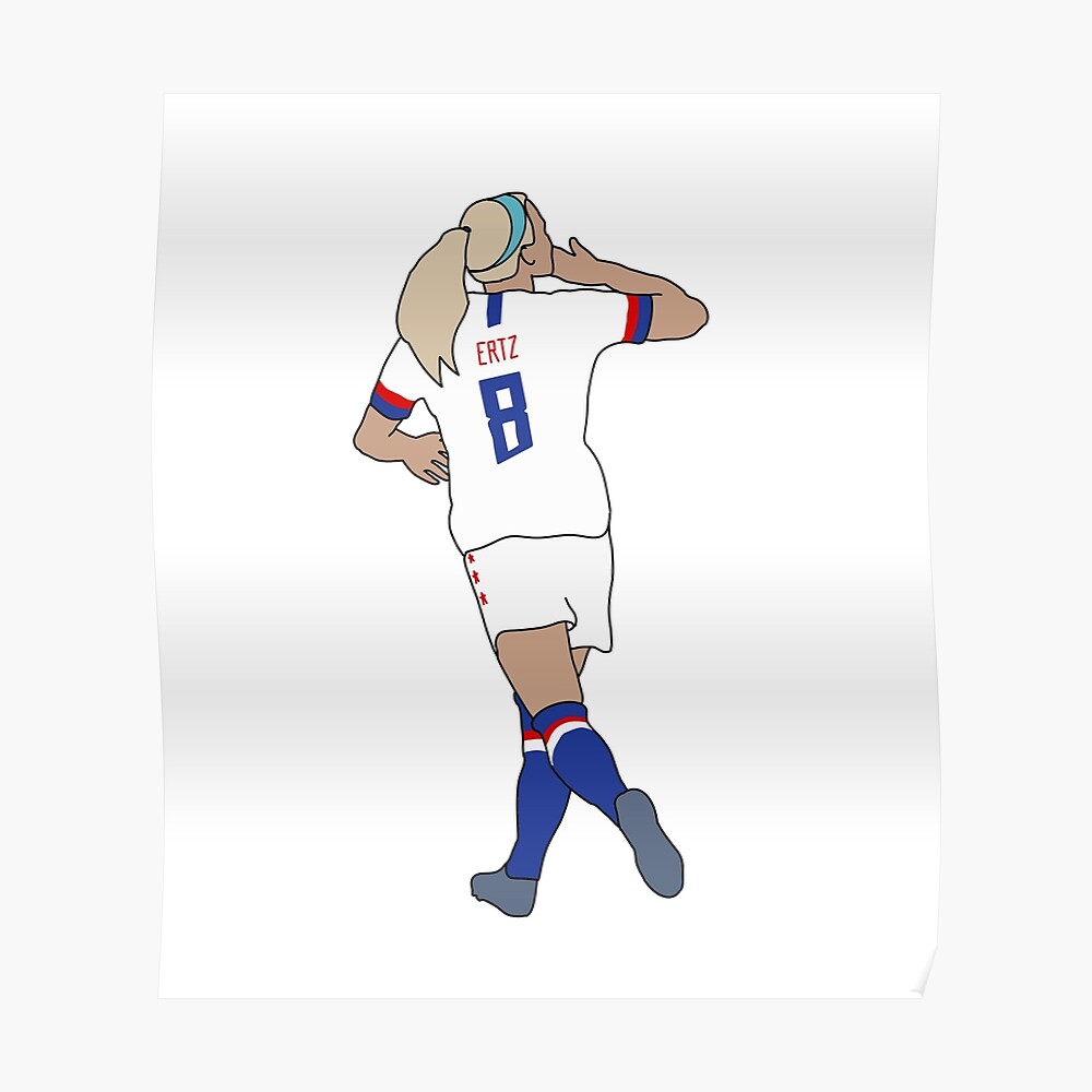 Julie Ertz USWNT 2020 Home Jersey Sticker for Sale by mtan165