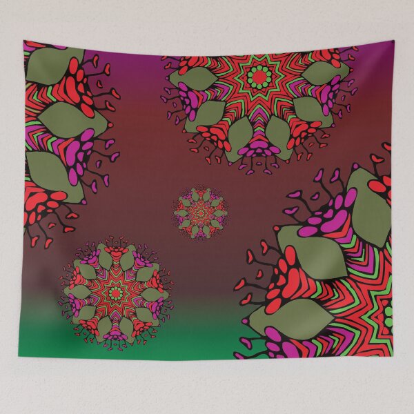 Item preview, Abstract Flowerheads 2 designed and sold by Mia Harper Design.