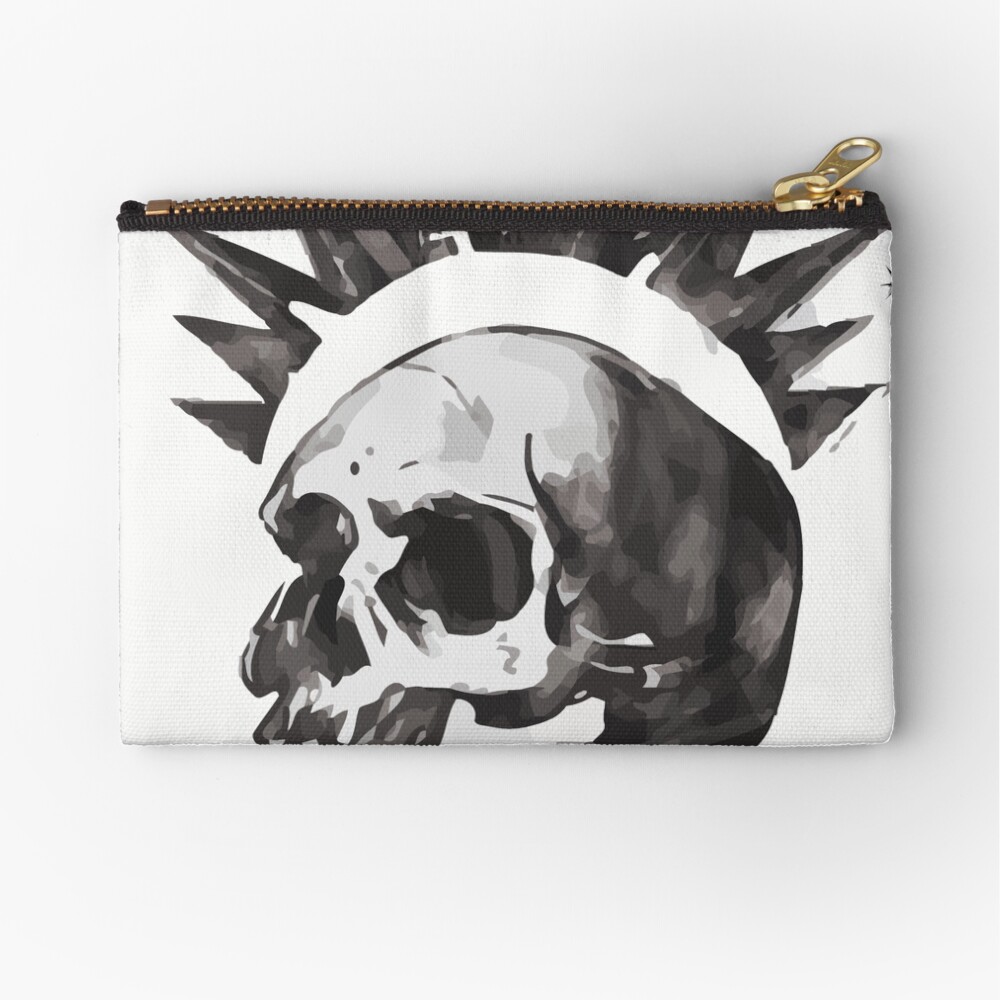 Chloe's Shirt - Misfit Skull Zipper Pouch