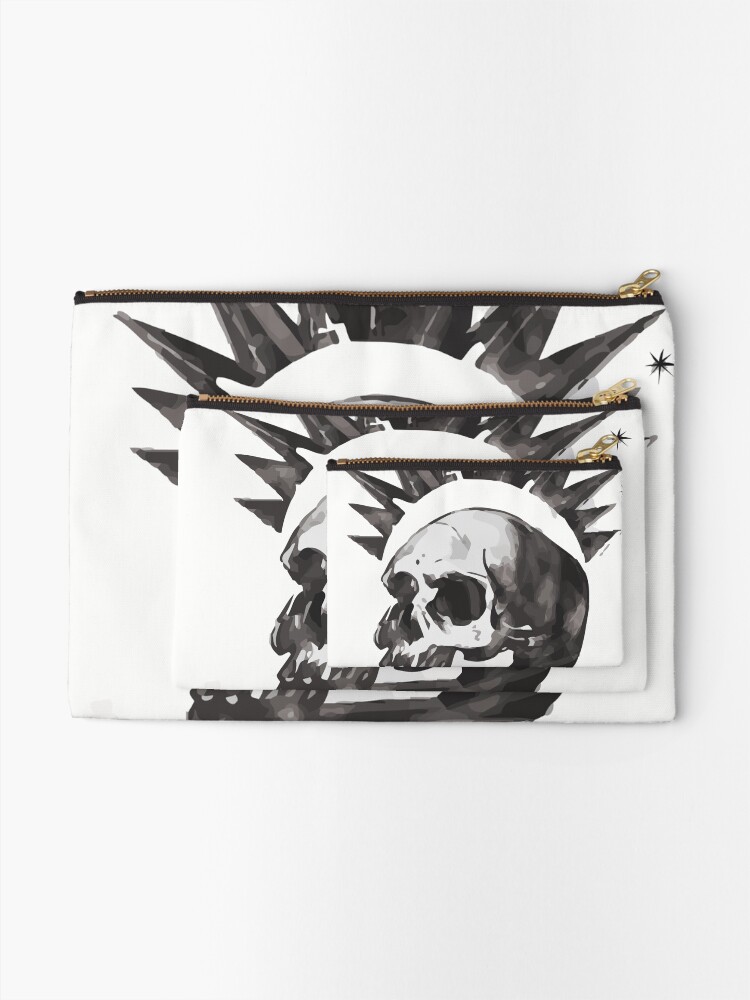 Alternate view of Chloe's Shirt - Misfit Skull Zipper Pouch