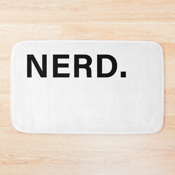 Item preview, Nerd (Block - Black) designed and sold by NERDDZ.