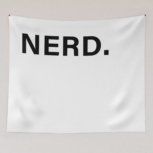 Item preview, Nerd (Block - Black) designed and sold by NERDDZ.