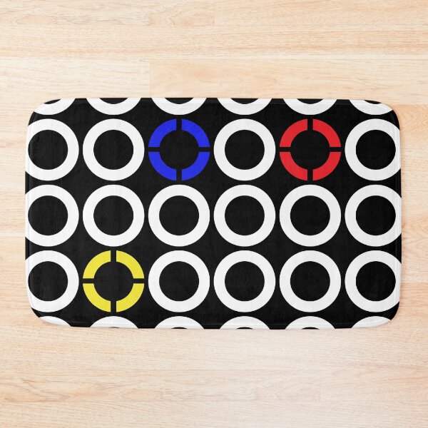 Item preview, White Black and Primary Color Rings Visual Artist Theme designed and sold by jocelynsart.