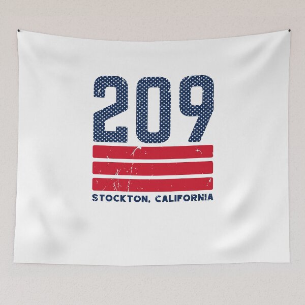 Aperçu de l'œuvre 209 Area Code Stockton California créée et vendue par dk80.