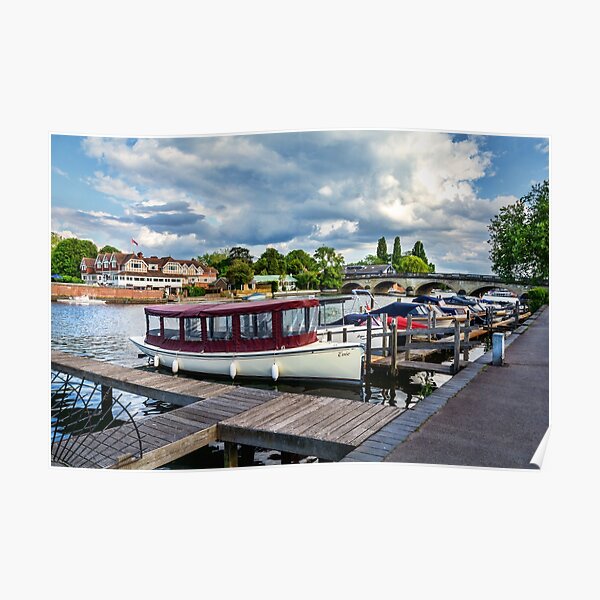 "Moorings at Henley on Thames" Poster by IanWL Redbubble