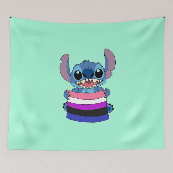 Item preview, Stitch Pride - Genderfluid designed and sold by ClownGoddess.