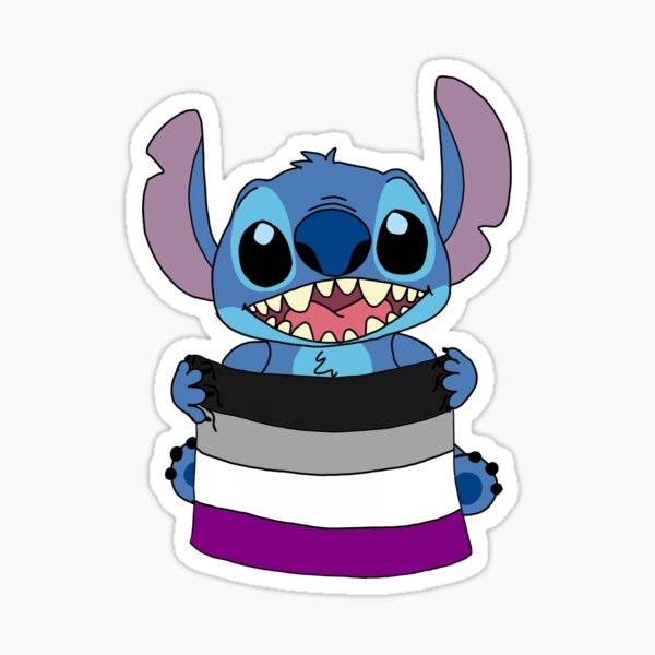 Stitch Pride - Asexual Sticker for Sale by ClownGoddess
