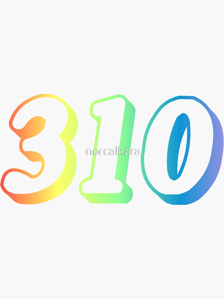 310-area-code-sticker-for-sale-by-norcalkara-redbubble