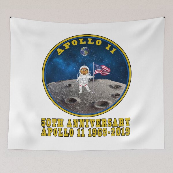 Item preview, Apollo 11 50th Anniversary Moon cat Landing 1969 2019 T-Shirt designed and sold by first season.