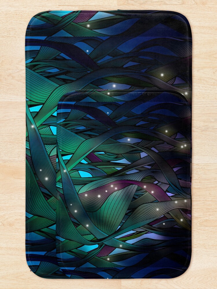 Alternate view of Nocturne (with Fireflies) Bath Mat