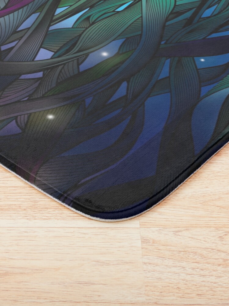 Alternate view of Nocturne (with Fireflies) Bath Mat