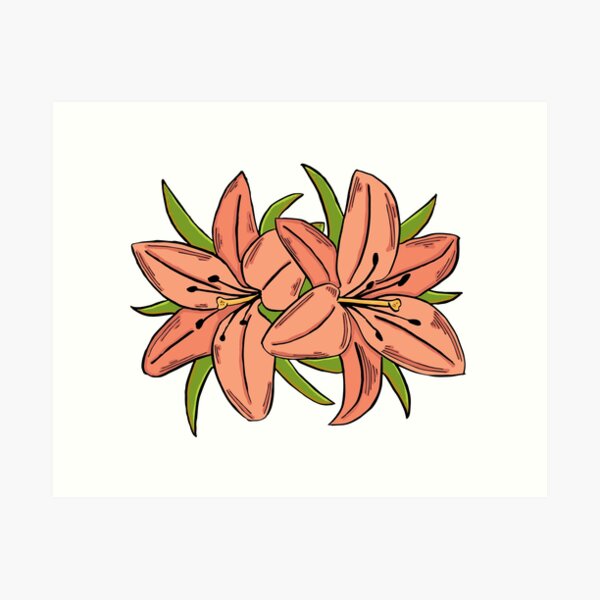 Two Flowers Art Print