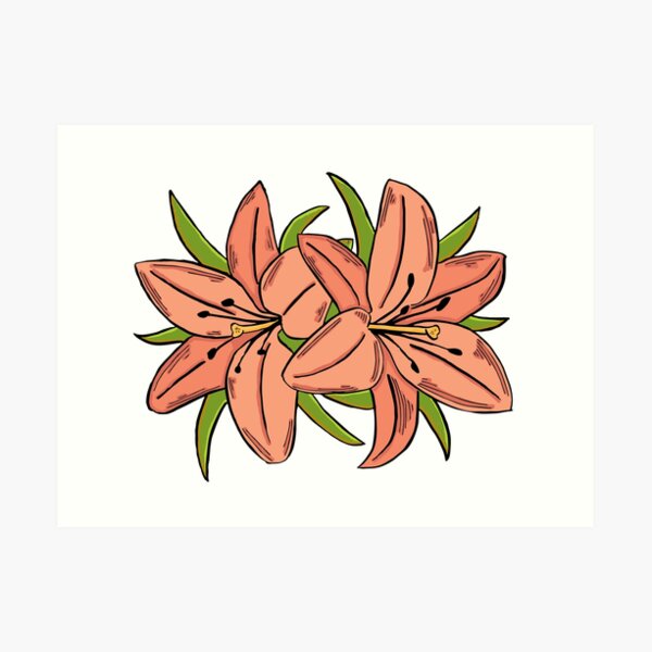 Two Flowers Art Print