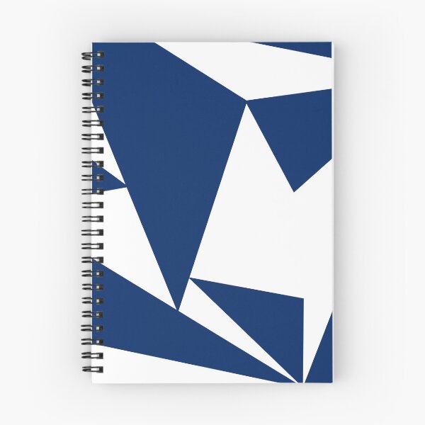 Item preview, Abstract Triangle Geometric Color Block Blue White designed and sold by wordznart.