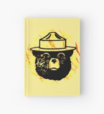 Smokey mit Feuer Hintergrund Notizbuch