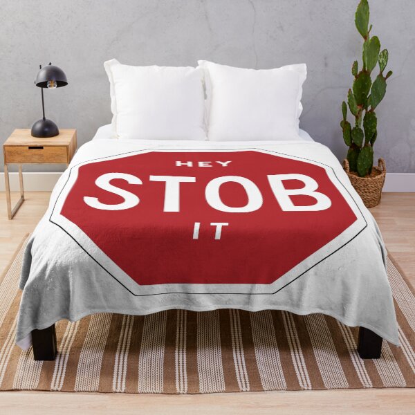 Item preview, hey stob it - stop sign - jin bts designed and sold by nunisarchive.