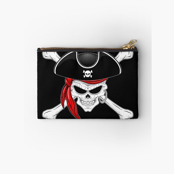 Item preview, Pirate Skull with Crossed Bones and Red Bandana designed and sold by BluedarkArt.
