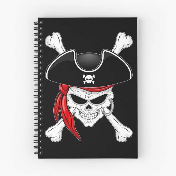 Item preview, Pirate Skull with Crossed Bones and Red Bandana designed and sold by BluedarkArt.