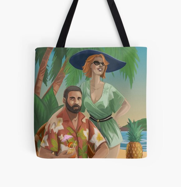 Wish You Were Here All Over Print Tote Bag