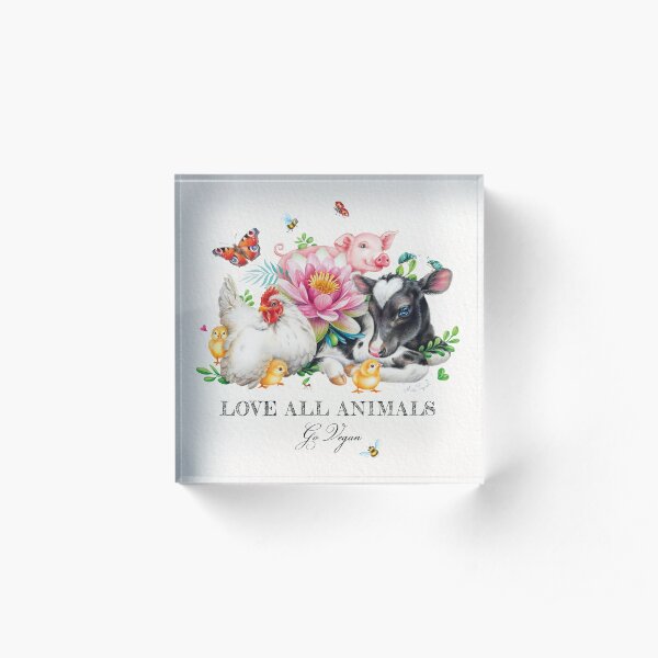 Vegan summer by Maria Tiqwah Acrylic Block
