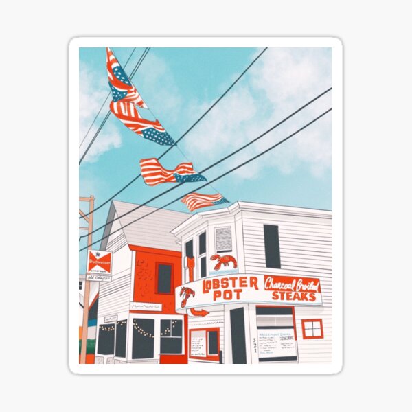 An Afternoon in Provincetown Sticker